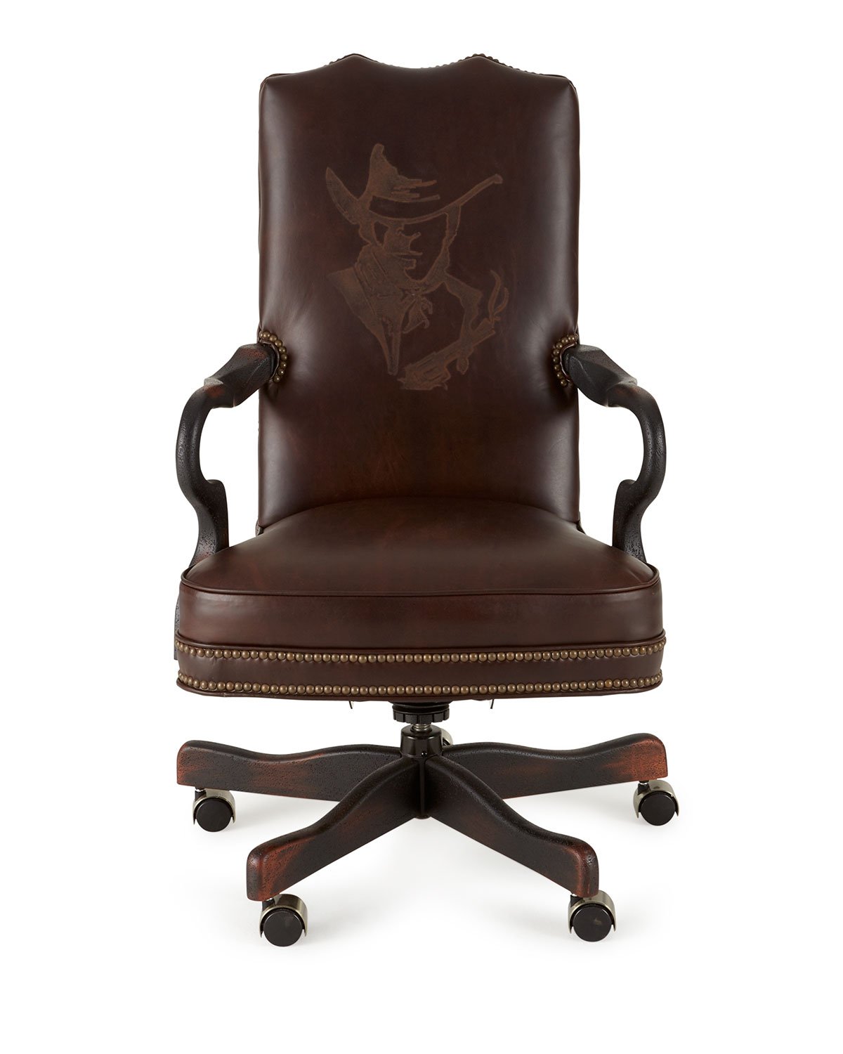Clide Leather Office Chair in Sunslinger - Old Hickory Tannery