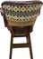 Hand Rubbed Crimson Tufted Barstool