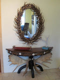 Oval Antler Forked Mirror (M-1)