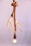 Single Antler Rope Pendant