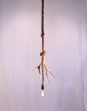 Single Antler Rope Pendant