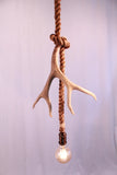 Single Antler Rope Pendant