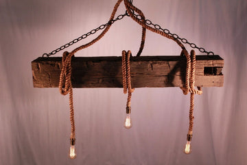 Hand-Hewn Beam Light
