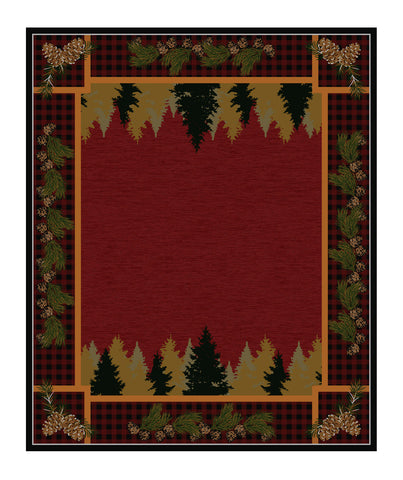 American Dakota National Park Plaid Woodsman - Red