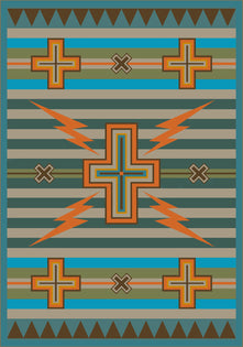 American Dakota Sacha Knight Collection Tempest - Turquoise