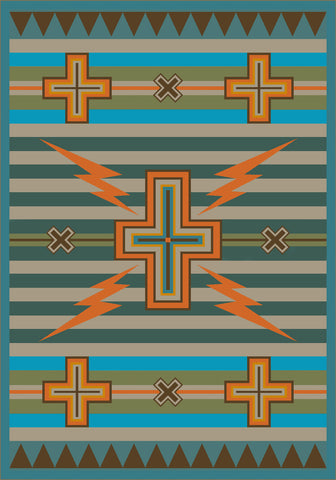 American Dakota Sacha Knight Collection Tempest - Turquoise
