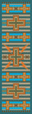 American Dakota Sacha Knight Collection Tempest - Turquoise