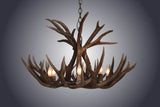 12 Light XXL Mule Deer Antler Chandelier (SKU-65XXL)