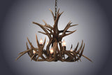 8 Light Inverted Mule Deer Antler Chandelier (SKU-75)