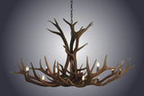 12 Light Single Tier Elk Antler Chandelier (SKU-89)