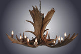 12 Light Moose Antler Chandelier (SKU-97)