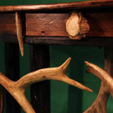Demi Lune Oak & Antler Accents Sofa Table (ST-4)