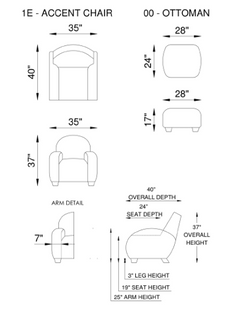 Eleanor Rigby Dolly 1E Accent Chair