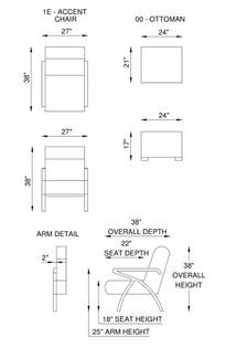 Eleanor Rigby Adele 1E Accent Chair