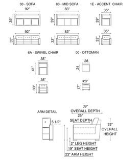 Eleanor Rigby Kelly 1E Accent Chair