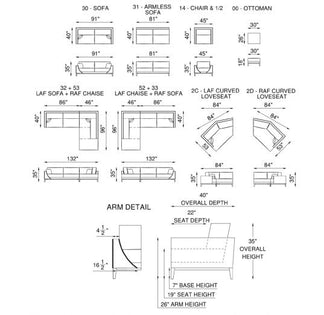 Eleanor Rigby Hudson 30 Sofa