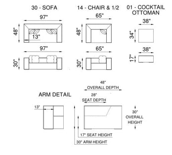 Eleanor Rigby Chelsea 30 Sofa