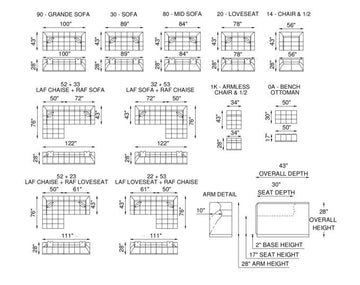 Eleanor Rigby Monet 30 Sofa