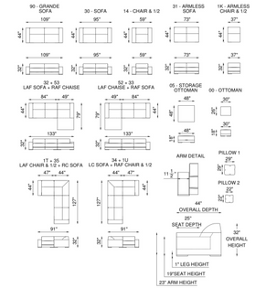 Eleanor Rigby Stella Sectional (Sofa + Chaise)