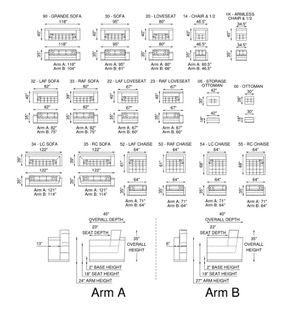 Eleanor Rigby Suzie Sectional (Sofa + Chaise)