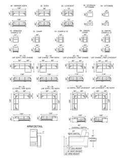 Eleanor Rigby Downtown Cowboy Sectional (Sofa + Chaise)