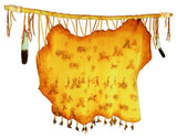 Shoshone Village Hide Painting