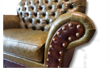 Victoria tufted Chair and 1/2