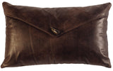 Leather - Pillow 14"x22" - Fabric Back