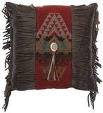 Yellowstone III - Pillow 18"x18" - Leather Back
