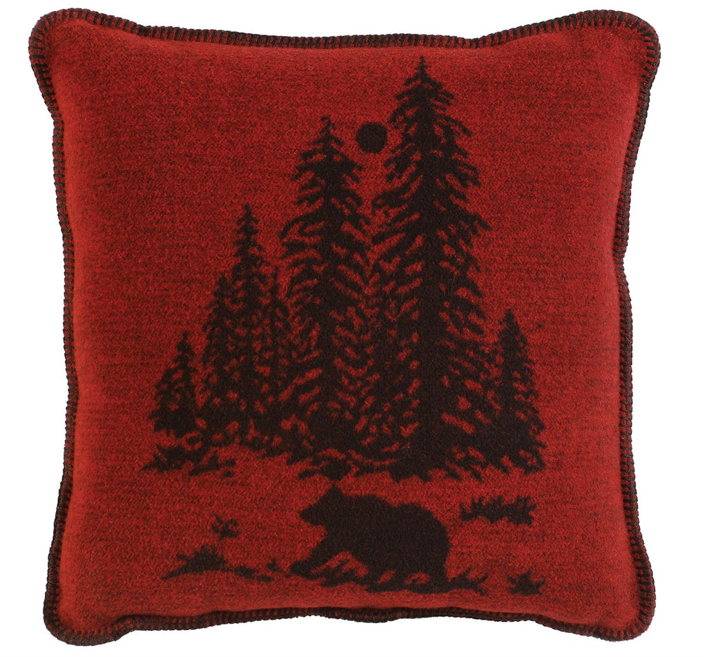 Wooded River Bear - Pillow  20"x20"
