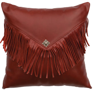 Leather - Pillow 16"x16" - Leather Back