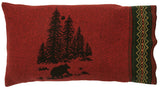 Wooded River Bear - Sham Cover - King 20"x40"