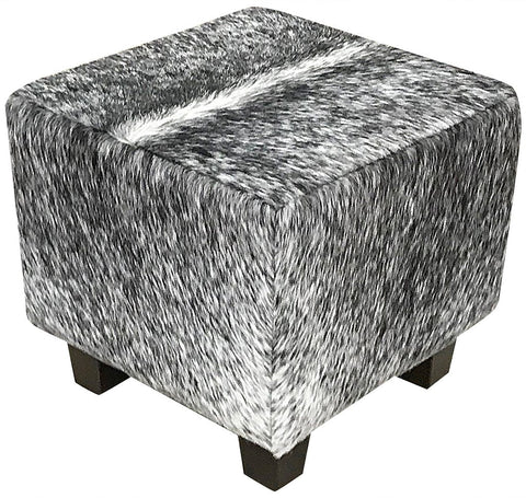 Cowhide Cube Longhorn Black & White Speckle