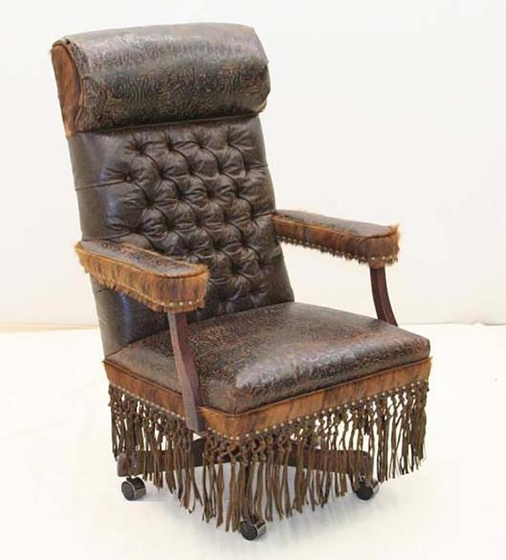 Cowboy is King Desk Chair - Old Hickory Tannery