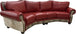 Roja Curved Western Leather Sectional