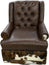 Split Rail Tallback Swivel Glider
