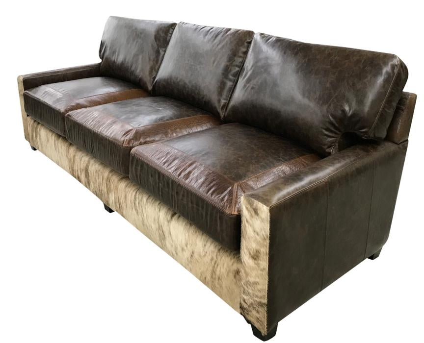 Restoration Western Contemporary Cowhide Sofa