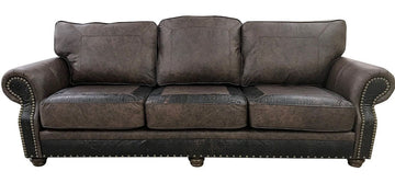 Split Rail 10' 3 Cushion Sofa