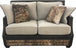 Adrian Contemporary Western Cowhide Love Seat