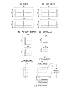 Eleanor Rigby Ascot 1E Accent Chair