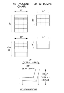 Eleanor Rigby Lounge 1E Accent Chair