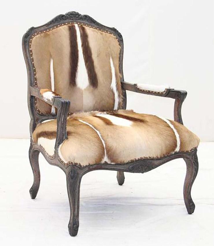 Springbok Hide Accent Chair - Old Hickory Tannery – Santa Fe Ranch