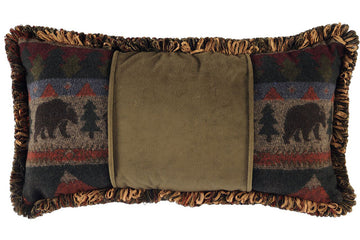 Cabin Bear Pillow 14x26