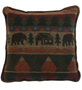 Cabin Bear Pillow 20x20