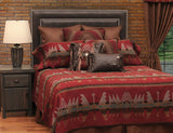 Leather Pillow - Pillow 12"x18" - Fabric Back